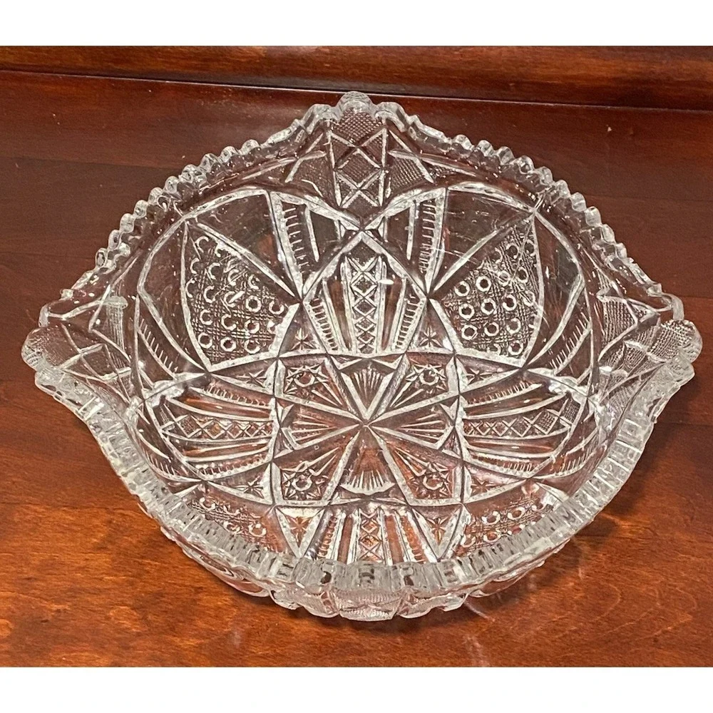 Antique American Brilliant Period Bowl 8